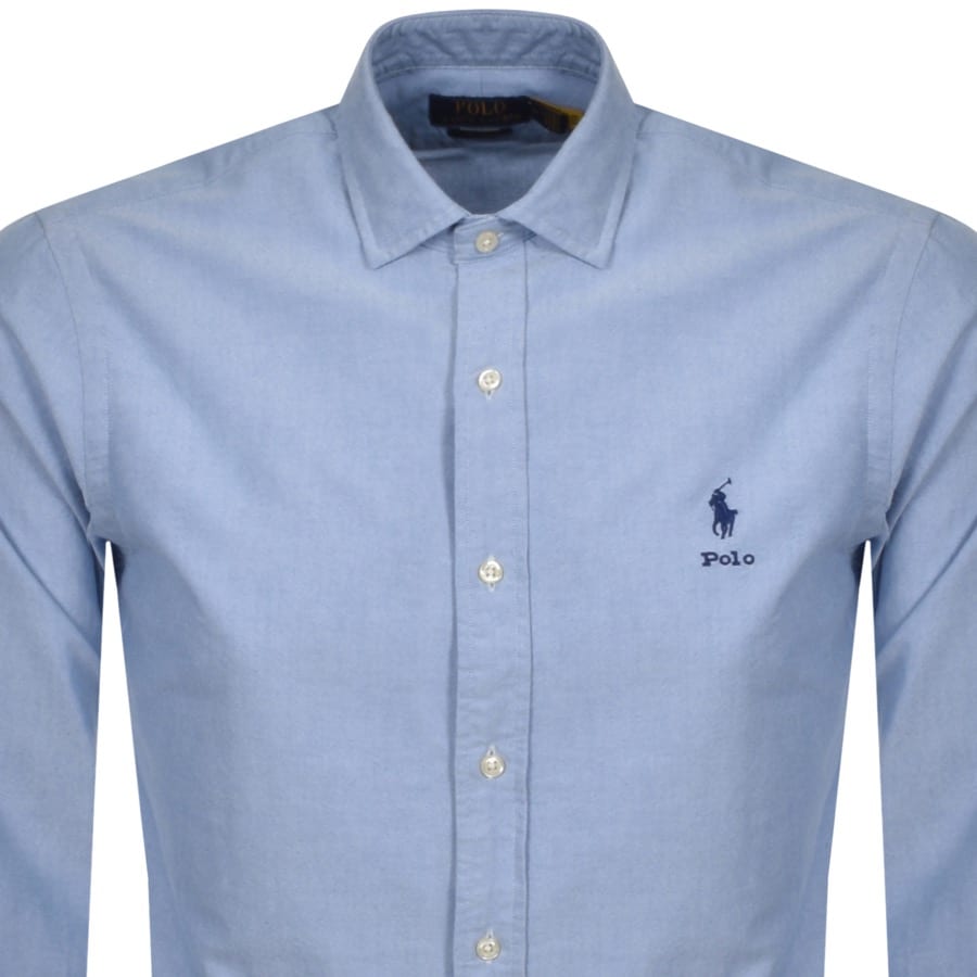 Alternative Image for ProductRalph Lauren Oxford Long Sleeve Shirt Blue2